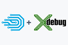 Xdebug logo and DDEV logo