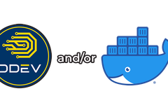 DDEV and Docker logos side by side, with the words “and/or” between them